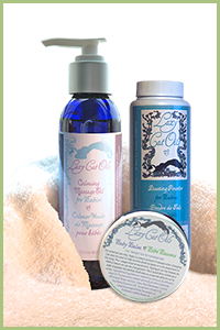photo of baby care products